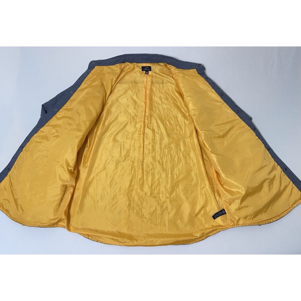Alpinestars Triton Shirt Jacket Men's Size 2XL Lined Quilted Gray Yellow - Picture 3 of 8